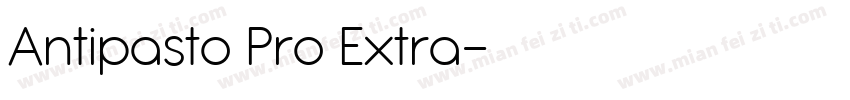 Antipasto Pro Extra字体转换